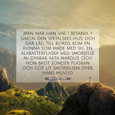 Markus 14:3 Bibelvers Förklarad