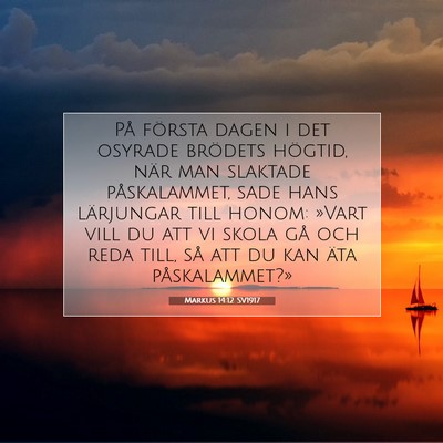 Markus 14:12 Bibelvers Förklarad