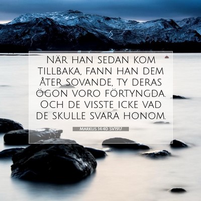 Markus 14:40 Bibelvers Förklarad