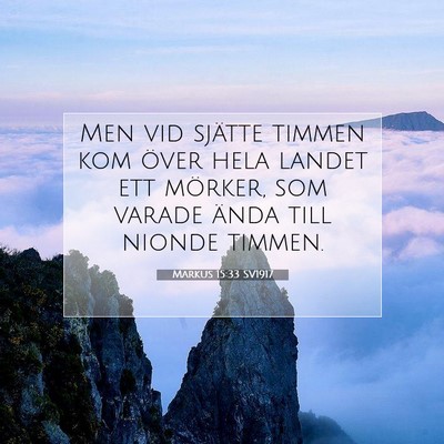 Markus 15:33 Bibelvers Förklarad