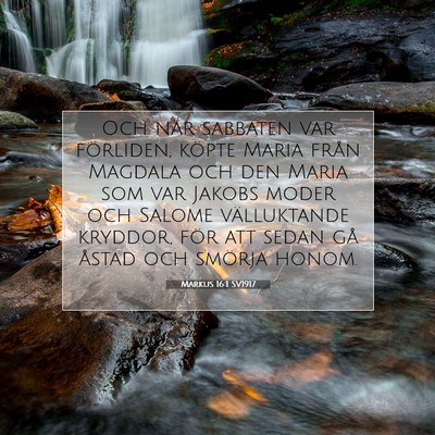 Markus 16:1 SV1917 Bild av bibelvers