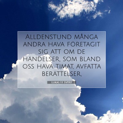 Lukas 1:1 Bibelvers Förklarad