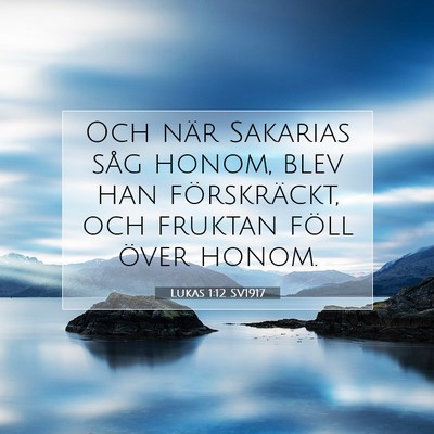 Lukas 1:12 Bibelvers Förklarad