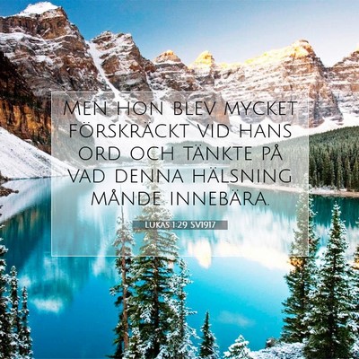 Lukas 1:29 Bibelvers Förklarad