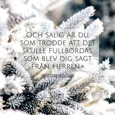 Lukas 1:45 Bibelvers Förklarad