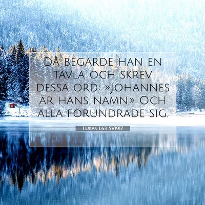 Lukas 1:63 Bibelvers Förklarad