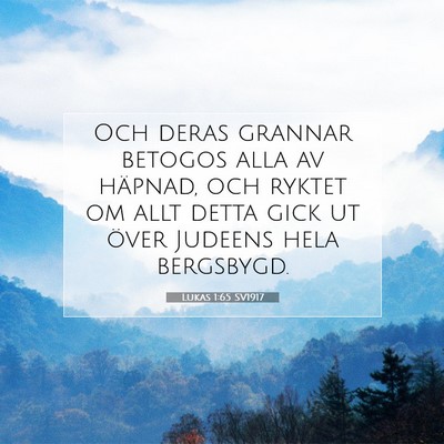 Lukas 1:65 Bibelvers Förklarad
