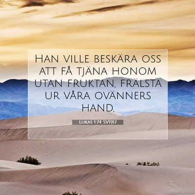 Lukas 1:74 Bibelvers Förklarad