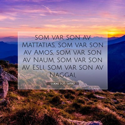 Lukas 3:25 Bibelvers Förklarad