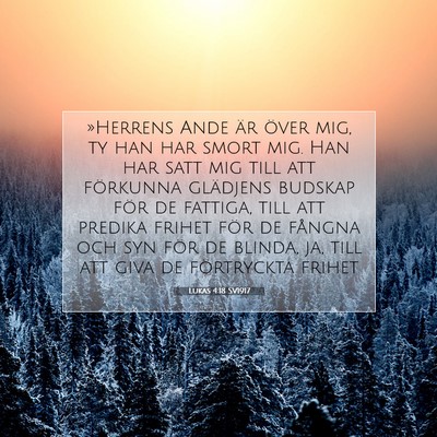 Lukas 4:18 SV1917 Bild av bibelvers
