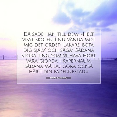 Lukas 4:23 Bibelvers Förklarad