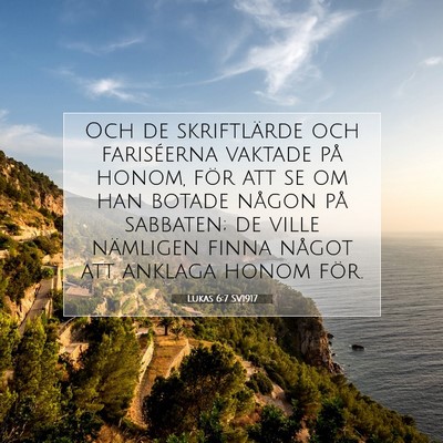 Lukas 6:7 SV1917 Bild av bibelvers