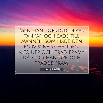 Lukas 6:8 SV1917 Bild av bibelvers
