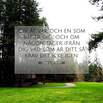 Lukas 6:30 SV1917 Bild av bibelvers