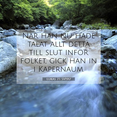 Lukas 7:1 Bibelvers Förklarad