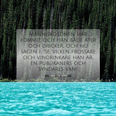 Lukas 7:34 Bibelvers Förklarad