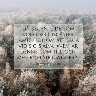 Lukas 7:49 Bibelvers Förklarad