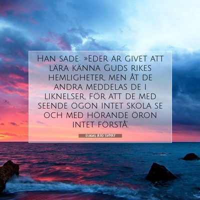 Lukas 8:10 Bibelvers Förklarad