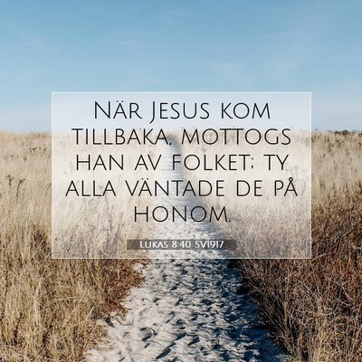 Lukas 8:40 Bibelvers Förklarad