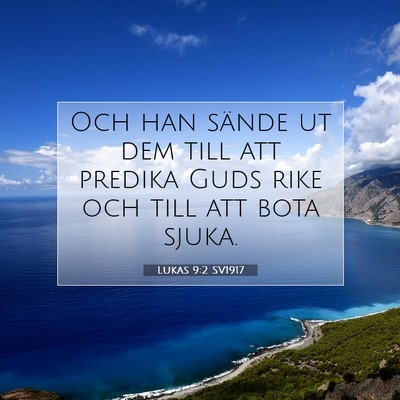 Lukas 9:2 Bibelvers Förklarad