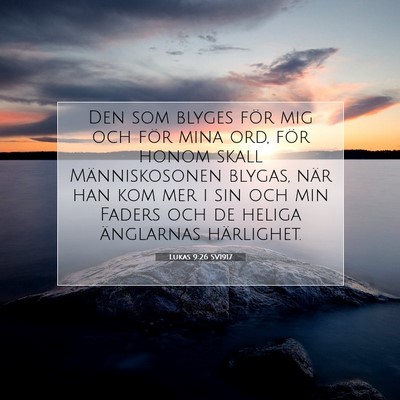 Lukas 9:26 SV1917 Bild av bibelvers