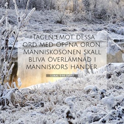 Lukas 9:44 SV1917 Bild av bibelvers