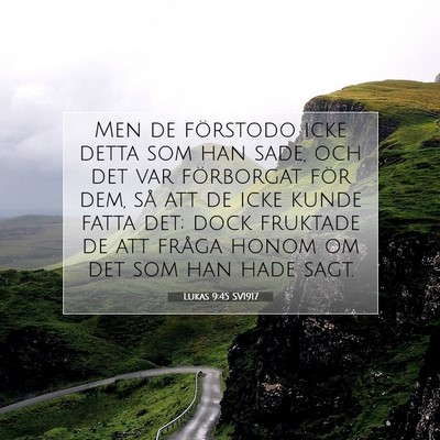 Lukas 9:45 Bibelvers Förklarad