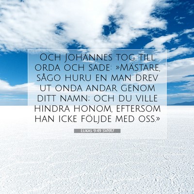 Lukas 9:49 Bibelvers Förklarad