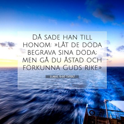 Lukas 9:60 Bibelvers Förklarad