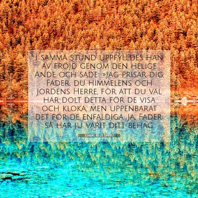 Lukas 10:21 SV1917 Bild av bibelvers