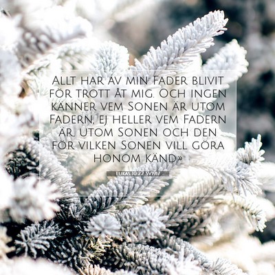 Lukas 10:22 SV1917 Bild av bibelvers