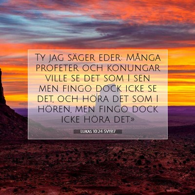 Lukas 10:24 SV1917 Bild av bibelvers