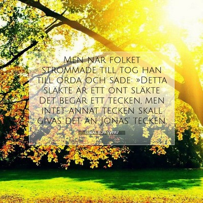 Lukas 11:29 SV1917 Bild av bibelvers