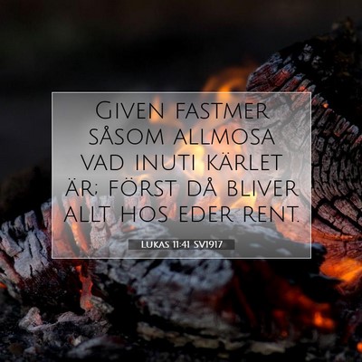 Lukas 11:41 Bibelvers Förklarad