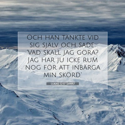Lukas 12:17 SV1917 Bild av bibelvers