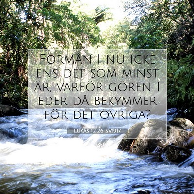Lukas 12:26 Bibelvers Förklarad