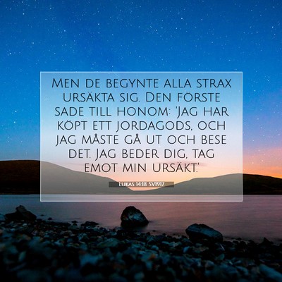 Lukas 14:18 Bibelvers Förklarad