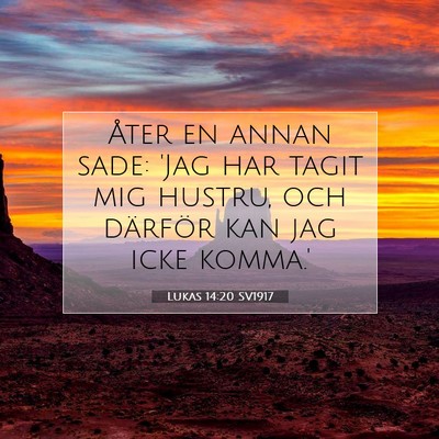 Lukas 14:20 Bibelvers Förklarad