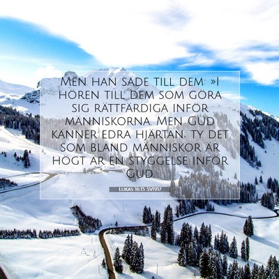 Lukas 16:15 SV1917 Bild av bibelvers