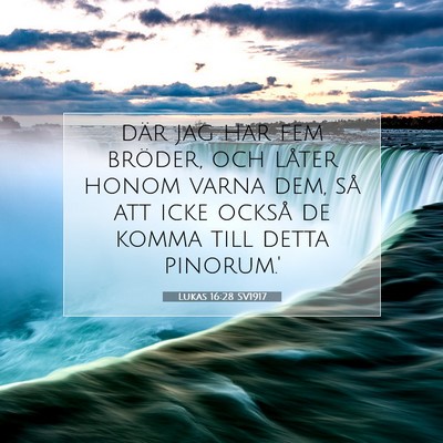 Lukas 16:28 Bibelvers Förklarad