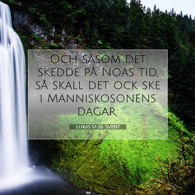 Lukas 17:26 SV1917 Bild av bibelvers