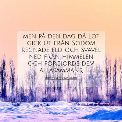 Lukas 17:29 Bibelvers Förklarad