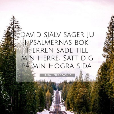Lukas 20:42 SV1917 Bild av bibelvers