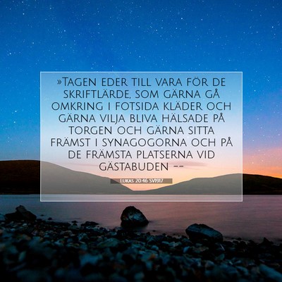 Lukas 20:46 Bibelvers Förklarad
