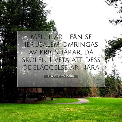 Lukas 21:20 SV1917 Bild av bibelvers