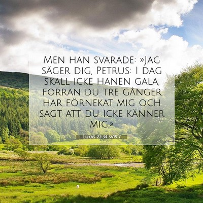 Lukas 22:34 Bibelvers Förklarad