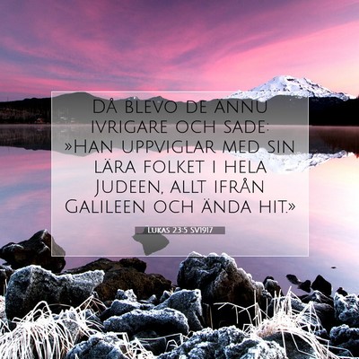 Lukas 23:5 Bibelvers Förklarad