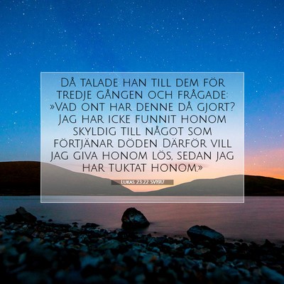 Lukas 23:22 Bibelvers Förklarad