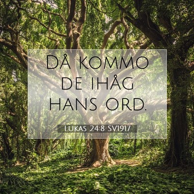 Lukas 24:8 Bibelvers Förklarad