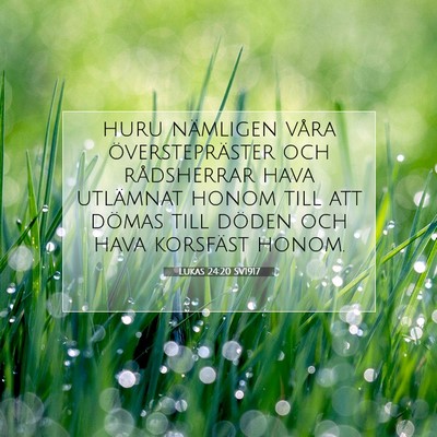 Lukas 24:20 Bibelvers Förklarad